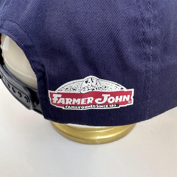 VTG Los Angeles Dodgers Baseball Cap Snapback Hat Farmer John Logos Unltd Flag - Picture 6 of 9